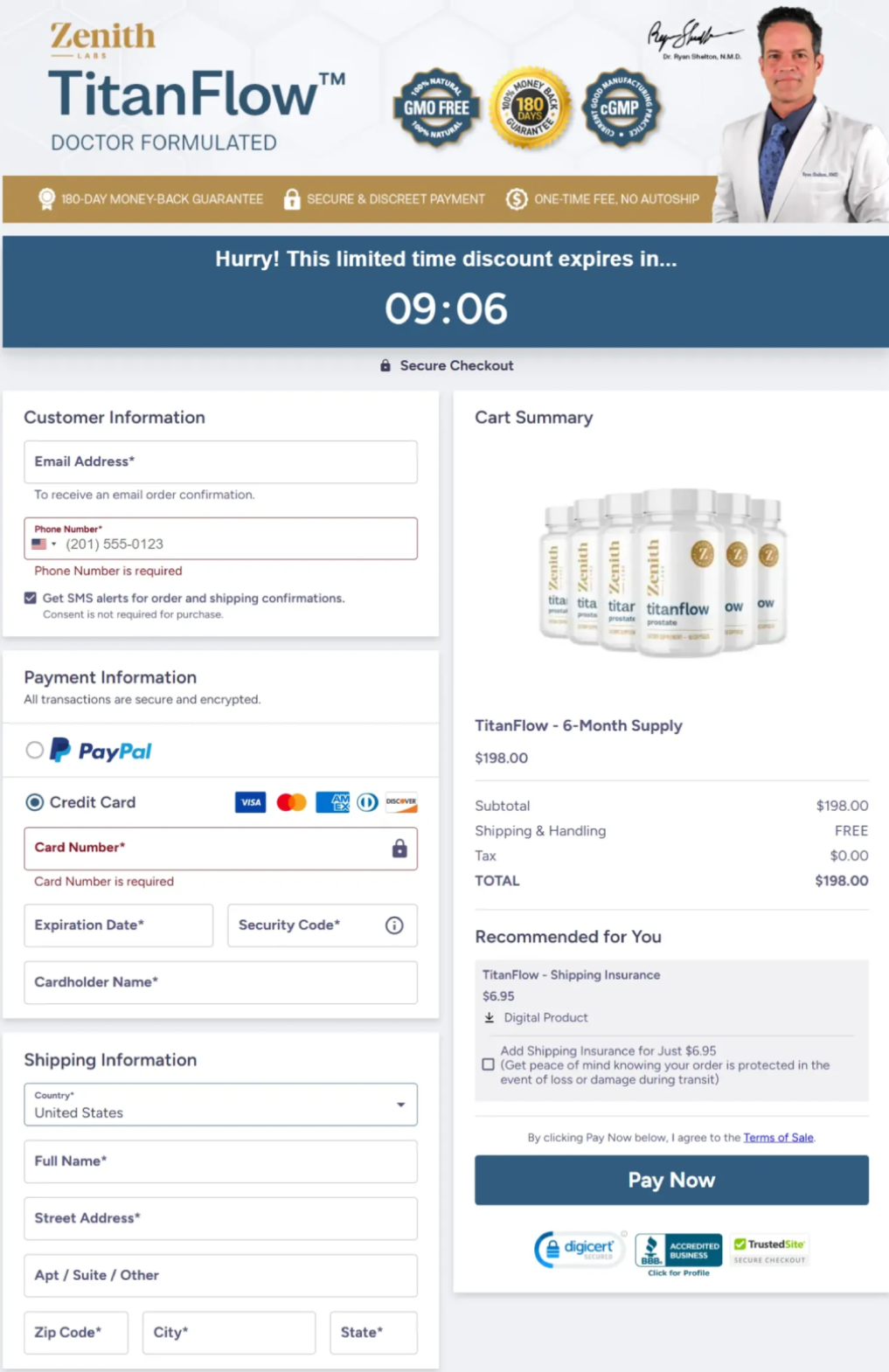 secure checkout with 256 bit encryption for safe online payment