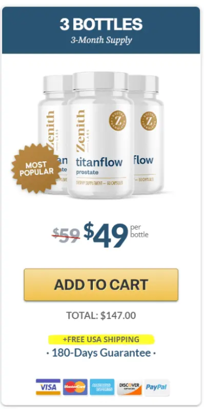 TitanFlow three bottle bundle offering better value for extended use